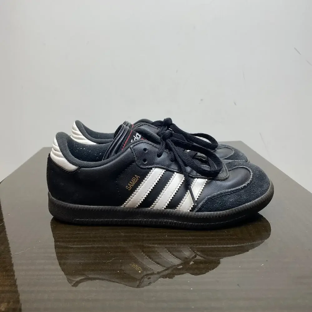 Adidas Samba Classic Black Gum Sneakers Shoes Boy's 3
